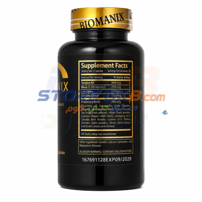 Original Biomanix 60 Capsules| Biomanix Golden Wellness Capsules - 60 Count